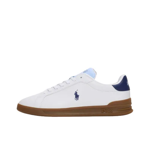 Polo Ralph Lauren Heritage Court Low Top Скейтборд Кроссовки Мужские Белые