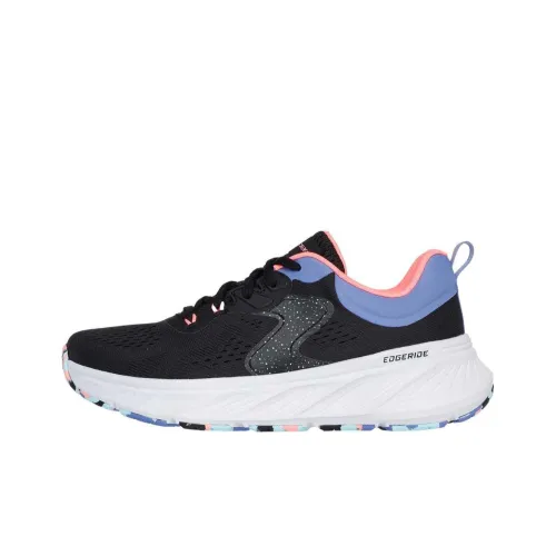 Skechers Edgeride Low Топ Беговые кроссовки Женские Черный