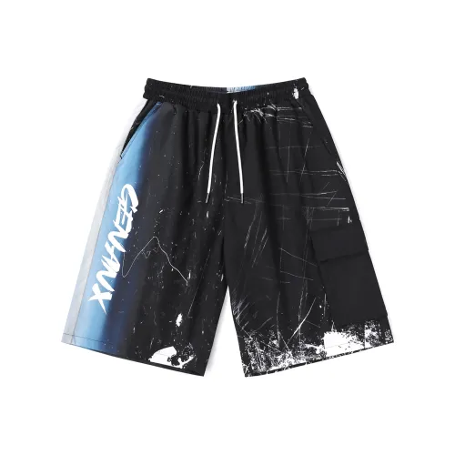 GENANX Черные Унисекс Повседневные шорты