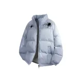 Light Blue Black (Heavyweight Enhanced Solid Color Cotton Down Jacket)  
Светло-синий Черный (Тяжелый Улучшенный Однотонный Хлопковый Пуховик)