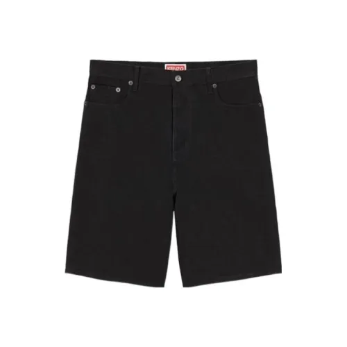 KENZO Мужские джинсовые шорты черного цвета