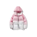 Градиентный розовый (с капюшоном) 8896