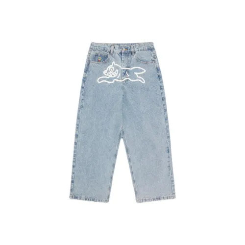 ICECREAM Spring Denim Collection SS25 Джинсы Унисекс Глубоко промытый синий