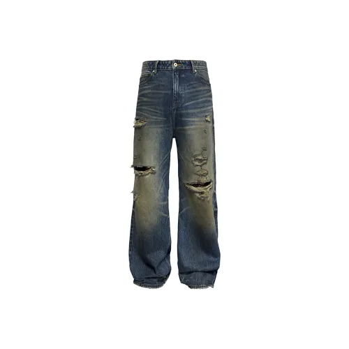 J CAESAR STUDIO Джинсы Унисекс Темно-синий