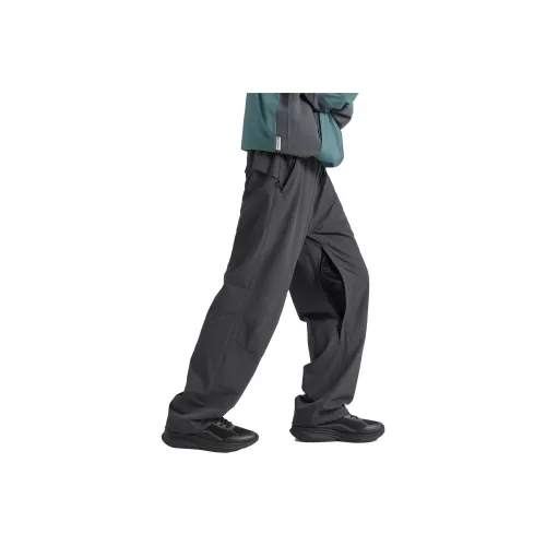 LEIMO Повседневные брюки Унисекс Утренний туман Серый