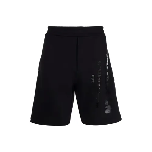 Alexander McQueen Черные Мужские Повседневные Шорты