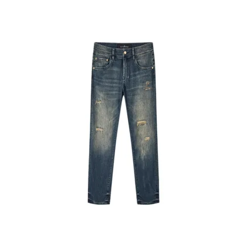 JOHN RICHMOND SS24 Джинсы Мужские Темно-Джинсовый Синий