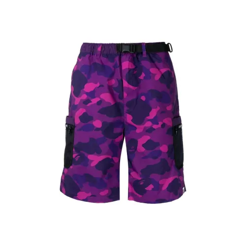 A BATHING APE BAPE совместный продукт Фиолетовый Мужской Карго Шорты