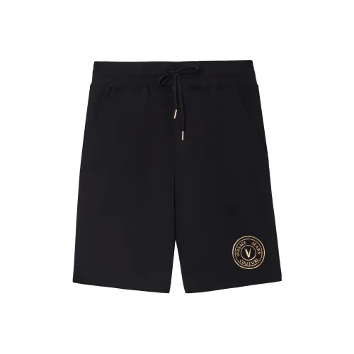 VERSACE JEANS COUTURE Черные Мужские Повседневные Шорты