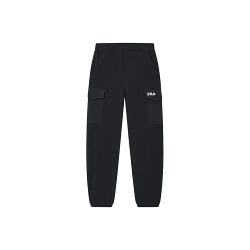 FILA LifestyleORIGINALE Вязаные тренировочные брюки мужские глубокий черный