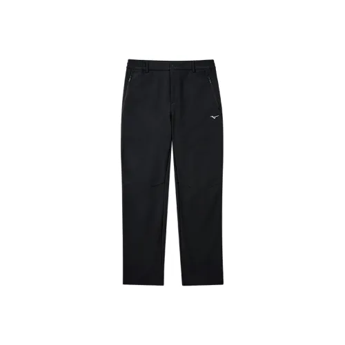 Mizuno ESSENTIAL Series Ветрозащитные Штаны Унисекс Обсидиановый Черный