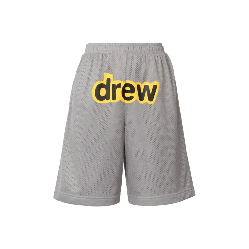 Drew House Letter Logo Series Серые Унисекс Повседневные шорты