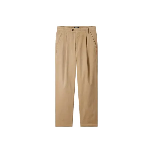 A.P.C. Joint Paragraph SS25 Повседневные брюки Мужские Бежевые