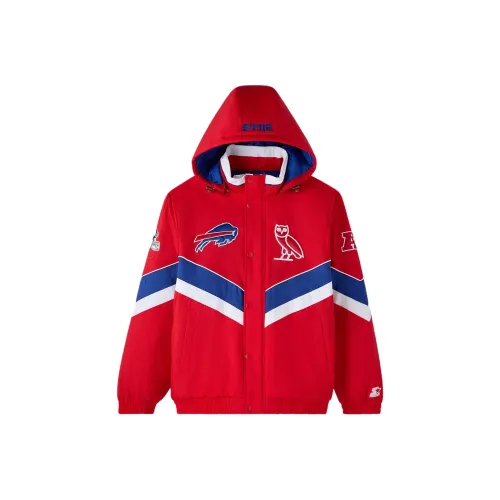 NFL OVO совместный бренд Co Бренд FW24 пуховая куртка унисекс красный