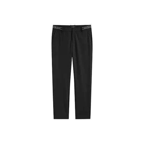PEACEBIRD MEN Черный 1 Slim Fit Мужские Повседневные Штаны