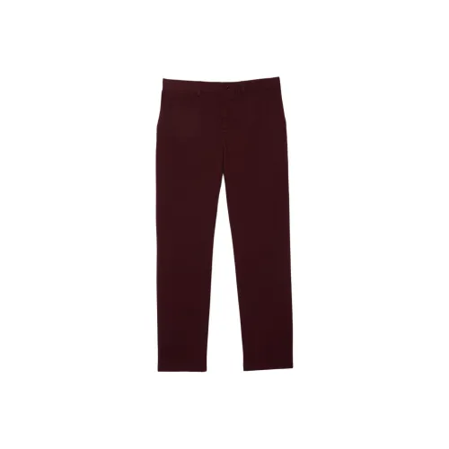 LACOSTE Повседневные брюки Мужские Бордовые