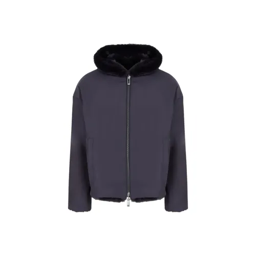 EMPORIO ARMANI EA FW24 Куртки и пальто Мужской Темно-синий