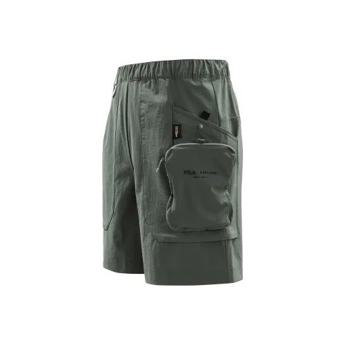 FILA Зеленые Мужские Карго Шорты