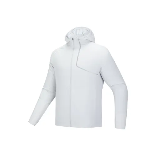 ANTA RUNNING Collection Тренчкот Мужской Песочный с рельефным узором Серый