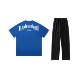 Комплект (Синий топ + Черные штаны)