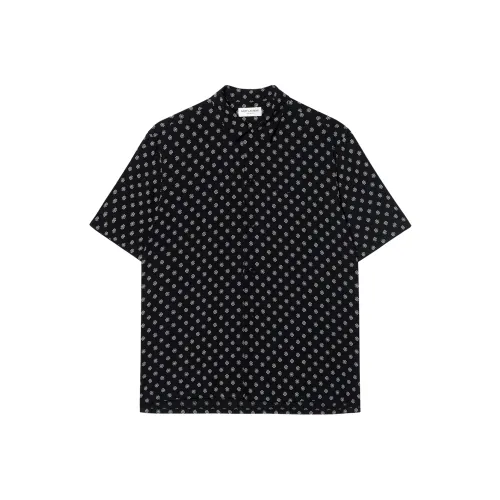 SAINT LAURENT SS22 Рубашка Мужская Черная