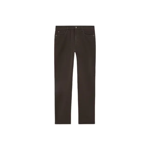 Loro Piana Темно-коричневый Мужской Джинсы