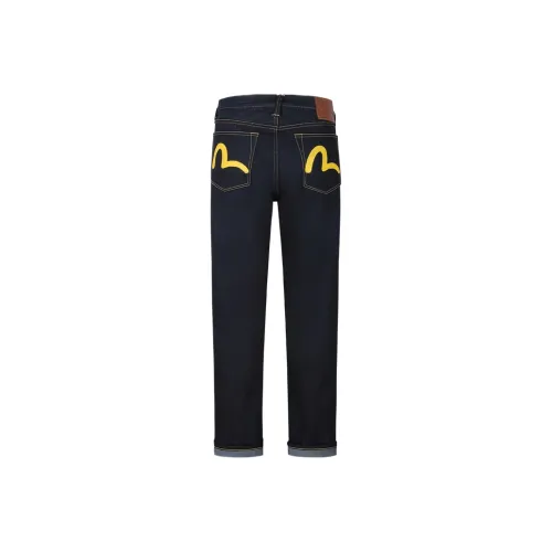 EVISU 2025 Spring Jeans Men's Denim Blue
