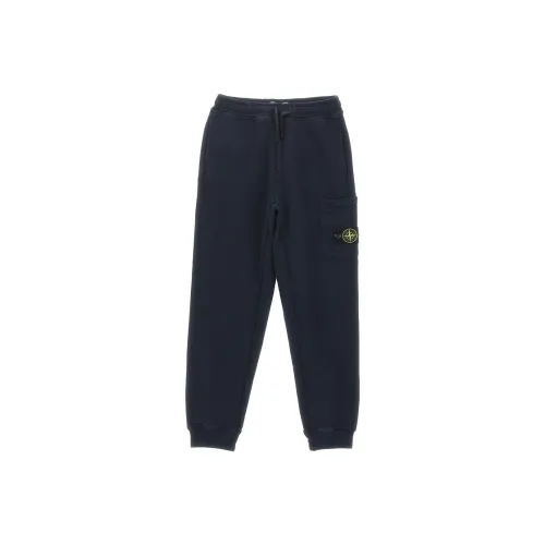STONE ISLAND Темно-синие мужские повседневные штаны