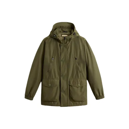 WOOLRICH Зеленый Мужской Парки
