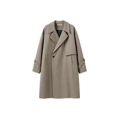 YUNYI Тренчкот Унисекс Закат Кофе