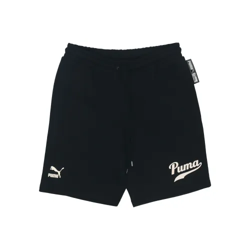 PUMA Classic Coaches Черные Мужские Повседневные Шорты