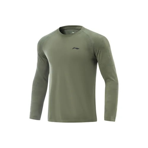 LINING Fitness Series T-Shirt Мужской Чайный Зеленый