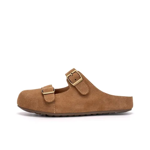 Martniel Резиновая подошва противоскользящие домашние тапочки женские земляной желтый