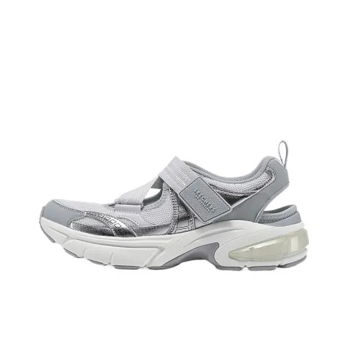 Skechers Shadow Амортизация Дышащий Легкий Низкий Топ Повседневная Обувь Женская Серый