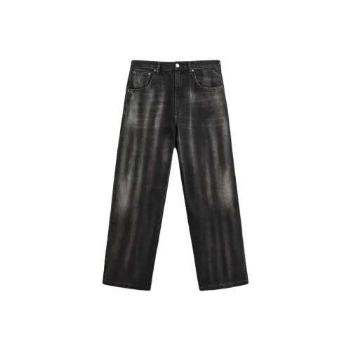 ZARA Новогодний Черный Мужской Джинсы