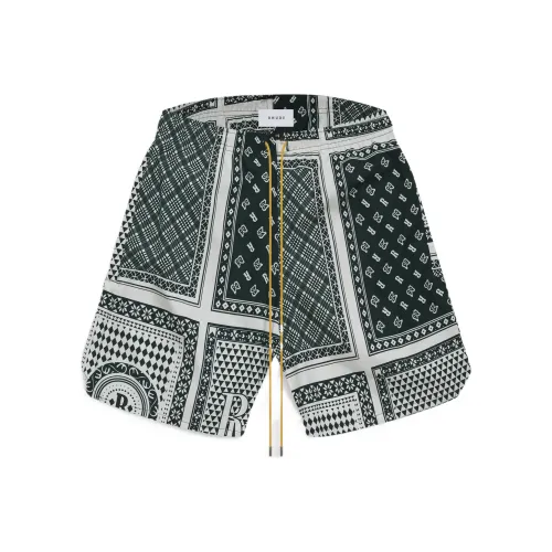 RHUDE Зеленые Мужские Повседневные Шорты