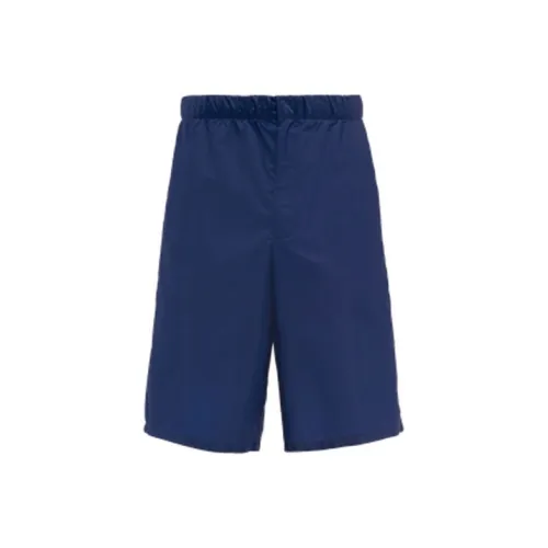 PRADA RE Нейлон Синий Мужские Повседневные Шорты