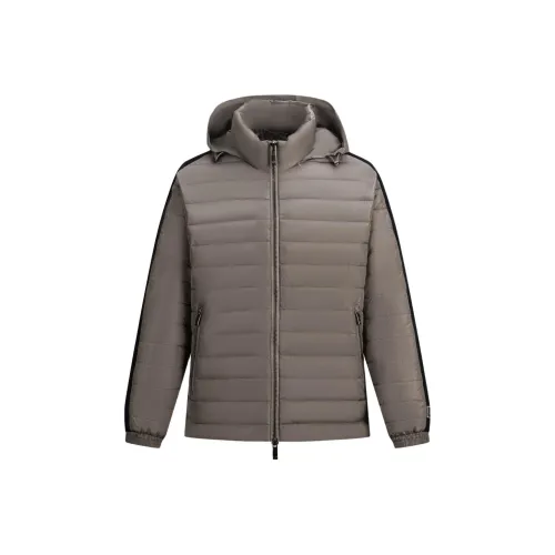 EMPORIO ARMANI FW24 Хлопковый пуховик Мужской Кофейный