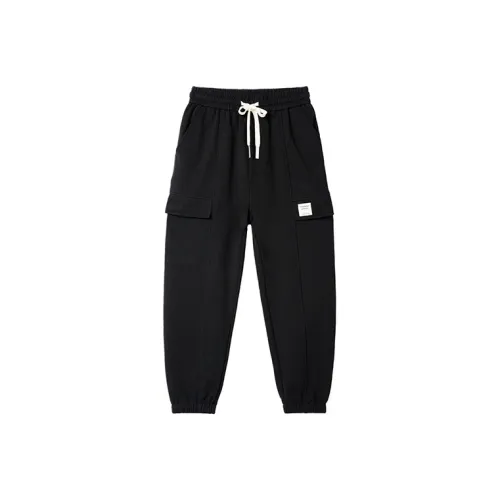 CAISEDI Повседневные брюки Мужские Черные