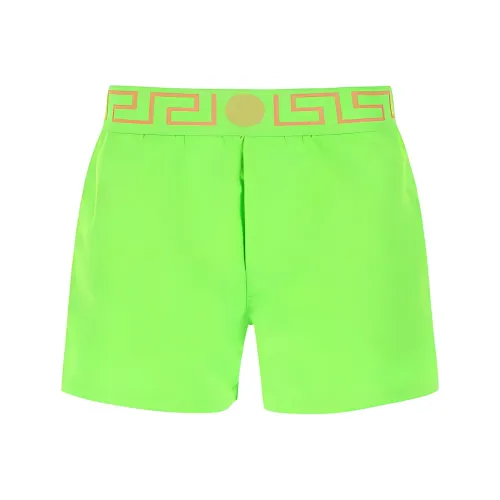 VERSACE Неоновые зеленые мужские повседневные шорты