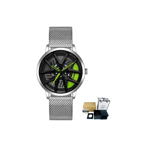 Sanda Wheel Collection Кварцевый механизм Стальной ремешок Часы Мужские Часы с открытым механизмом