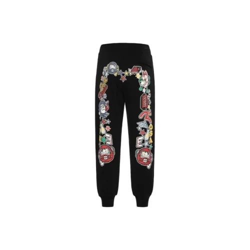 EVISU Черные Мужские Повседневные Штаны