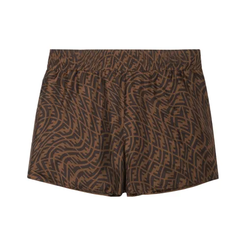 FENDI Повседневные шорты Мужские Коричневые