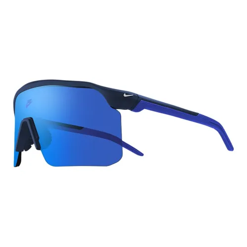 nike Вытесанные под давлением Нерегулярная форма Солнцезащитные очки Унисекс Синий