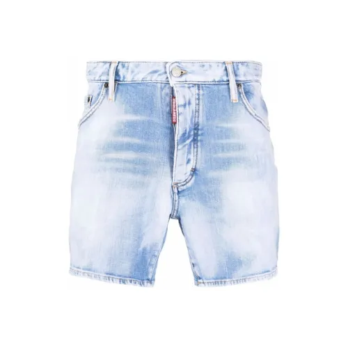 DSQUARED 2 Blue Men's Denim Shorts DSQUARED 2 Синий Мужские Джинсовые Шорты