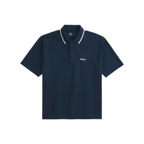 Hollister Поло Мужское Морской Синий