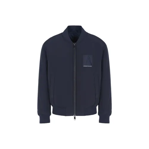 EMPORIO ARMANI FW24 Хлопковый пуховик Мужской Морской синий