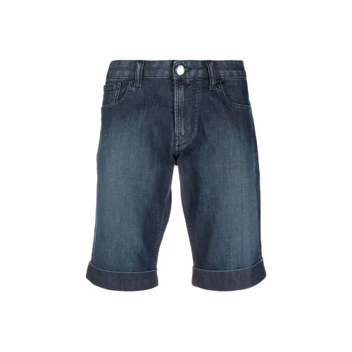 EMPORIO ARMANI Джинсовые синие мужские шорты из денима