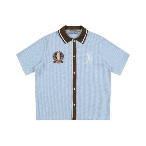 HARSH AND CRUEL Рубашка Унисекс Утренний туманно-синий