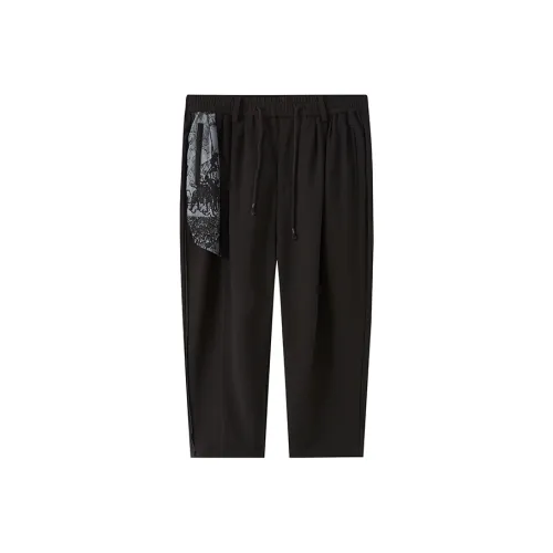 Organic Emotion Черные Унисекс Повседневные Брюки